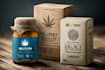 design supplement or hemp product packaging box and label
