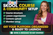 online course setup skool course manager kajabi network setup