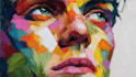paint expressive colorful abstract portraits