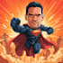 draw premium superhero caricature character