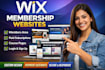 build a professional wix membership website with paid subscriptions