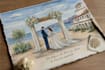 create watercolor wedding photo