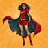 do superhero comic book style character and custom hero