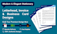 create professional editable letterhead invoice and business card templates