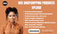 do wix products upload via modalyst spocket syncee doba importify or printful