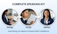 create professional presentation with complete script included