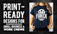 design custom shirts for your small business or work crew