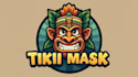 make a high quality tiki mask logo