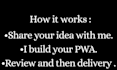 create a pwa that will work like mobile app