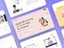 design elearning or lms website platform in figma for online education courses