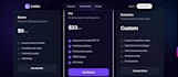create a modern interactive landing page with nextjs
