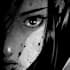 horror, dark, gore comics or manga illustration