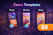 design professional canva instagram post and story templates