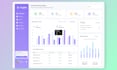 design modern saas dashboard, CRM and admin panel UI in figma
