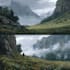 the landscape illustration or concept art