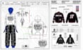 do clothing tech pack technical flat sketches illustration hoodie tech pack