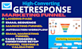set up getresponse marketing funnels with automated workflows