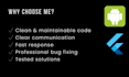 develop or fix your flutter android app professionally