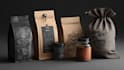 custom coffee packaging, bag, label and pouch design