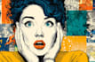 draw retro comic book, vintage poster illustration