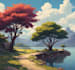 create cartoon background illustration
