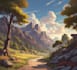 draw anime and concept art landscape background