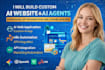 build custom ai website ai agents langchain gpt integration ghl funnel builder