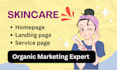 do website content copywriting for your skincare brand