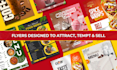 design high converting flyers for restaurants and cafes