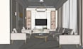 create detail interior 3d design in sketchup and rendering