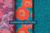 pattern design, textile prints for fabric, product packaging