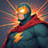 design an amazing superhero pop art