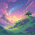 digitally paint fantasy landscape