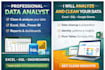 analyze your data using excel sql and dashboards