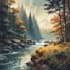 draw a digital watercolor illustration