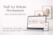 develop modern wall art website for etsy and shopify store