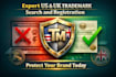 handle US and UK trademark search and registration