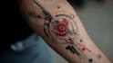 custom an abstract black tattoo design