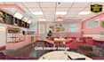 design kitchen interior in 3d and realistic rendering