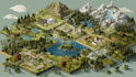 create 2d isometric illustration or map