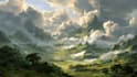 digitally paint fantasy landscape