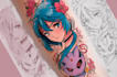 make anime tattoo design