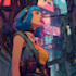 make a cyberpunk illustration
