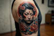 design a traditional japanese irezumi tattoo
