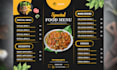 design creative restaurant menu, food menu or TV screen menu