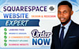 do squarespace website design, redesign squarespace ecommerce website, store SEO