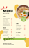 design a professional restaurant and cafe menu