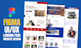 do figma landing page design and website UI UX