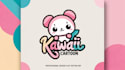 do cute cartoon kawaii logo design for vtuber