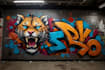 do manually design graffiti street art canvas